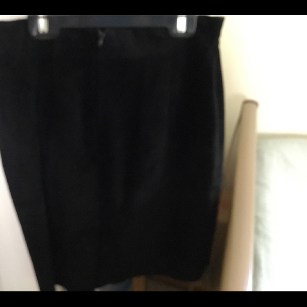 Suede miniskirt